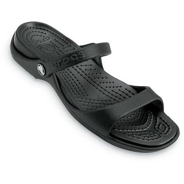 Chanclas Crocs Cleo Sandal Mujer Negros | Mexico 0592ZUTG